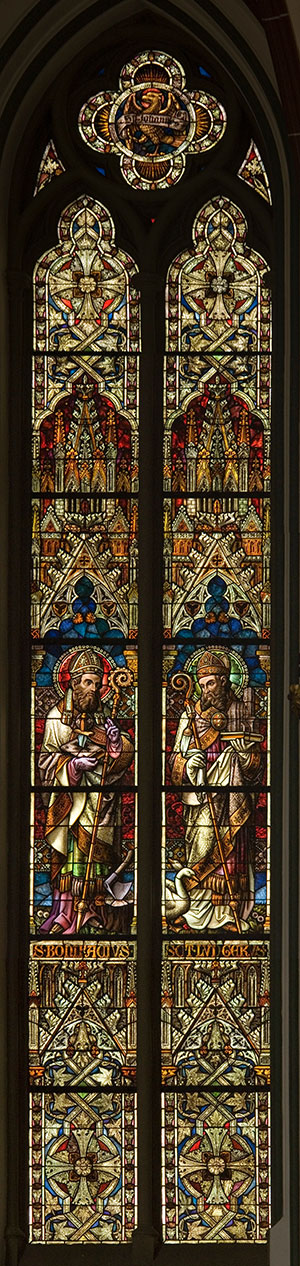 Chorfenster: Bischöfe Ludger und Bonifazius